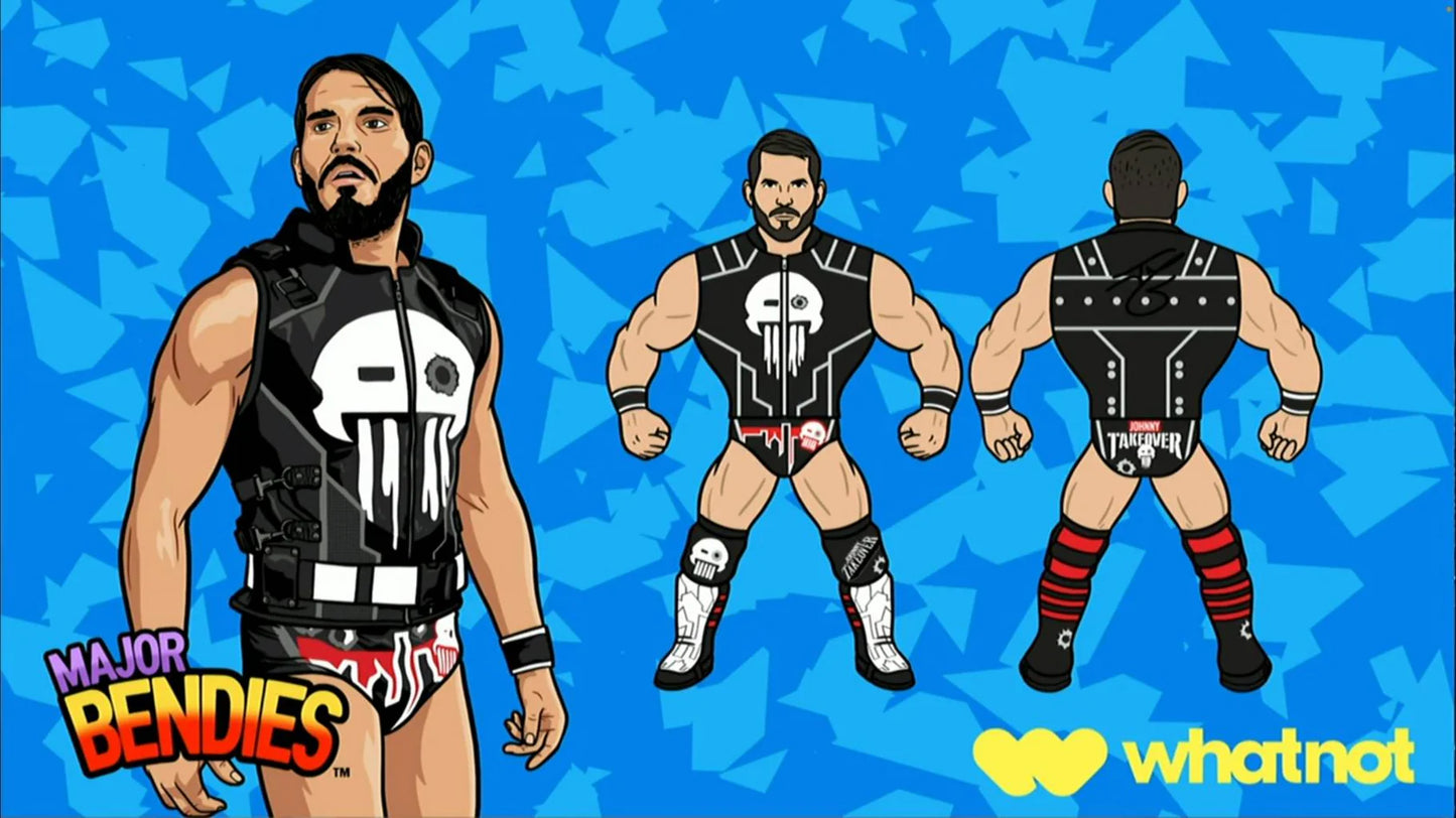 Major Wrestling Figure Podcast Major Bendies Johnny Gargano [Exclusive] Action & Toy Figures PWcatalog