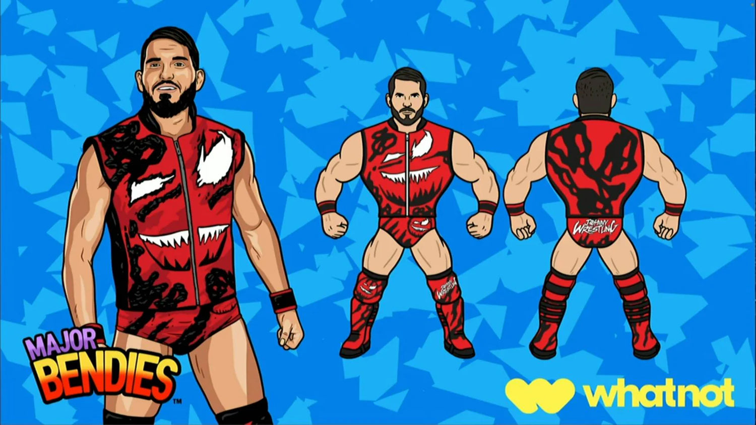 Major Wrestling Figure Podcast Major Bendies Johnny Gargano Action & Toy Figures PWcatalog