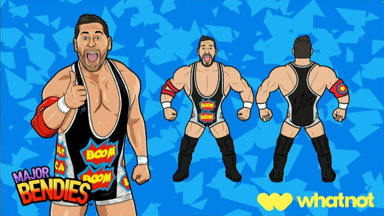Major Wrestling Figure Podcast Major Bendies Series 3 Colt Cabana Action & Toy Figures PWcatalog