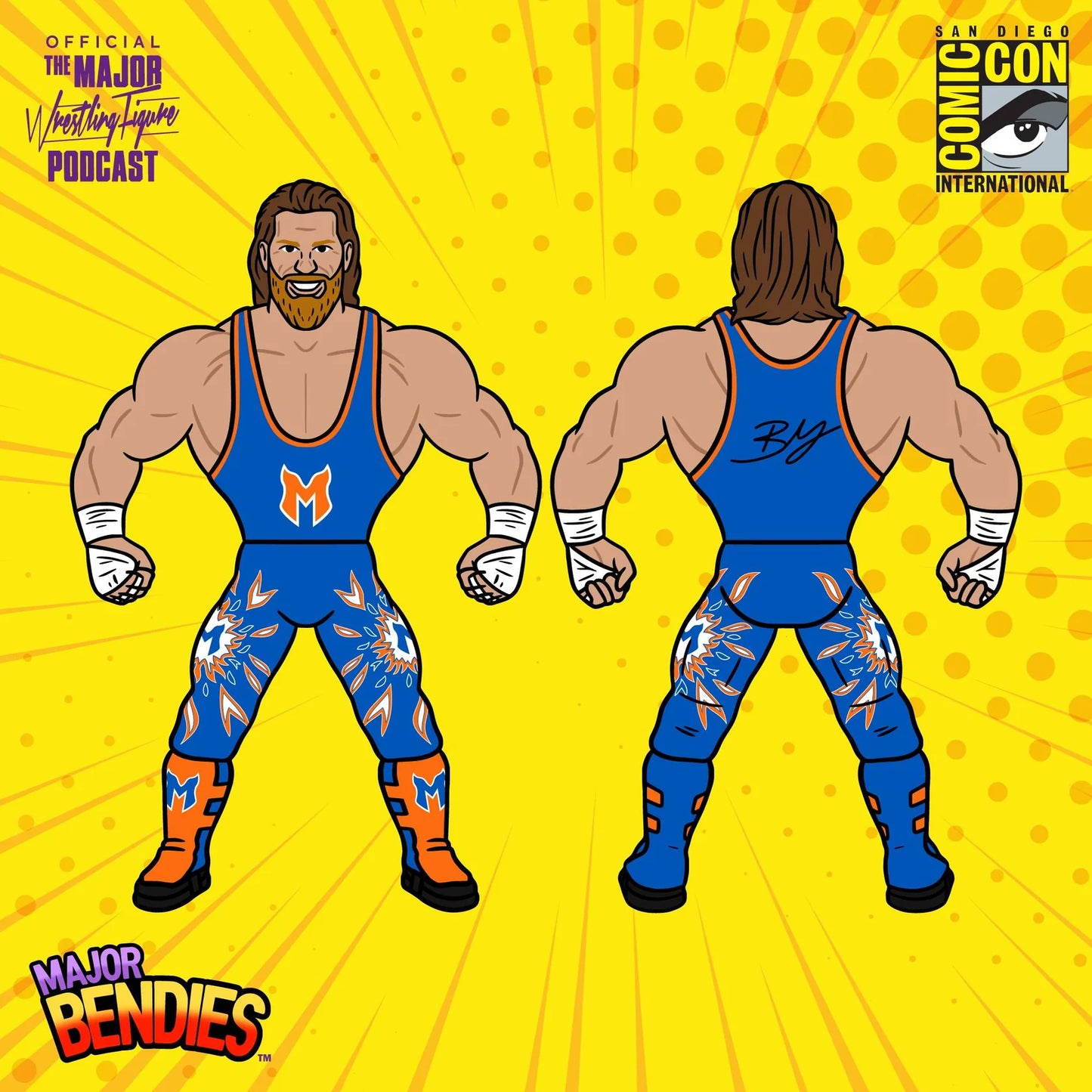Major Wrestling Figure Podcast Major Bendies Pro Wrestling Tees Exclusive Brian Myers Action & Toy Figures PWcatalog