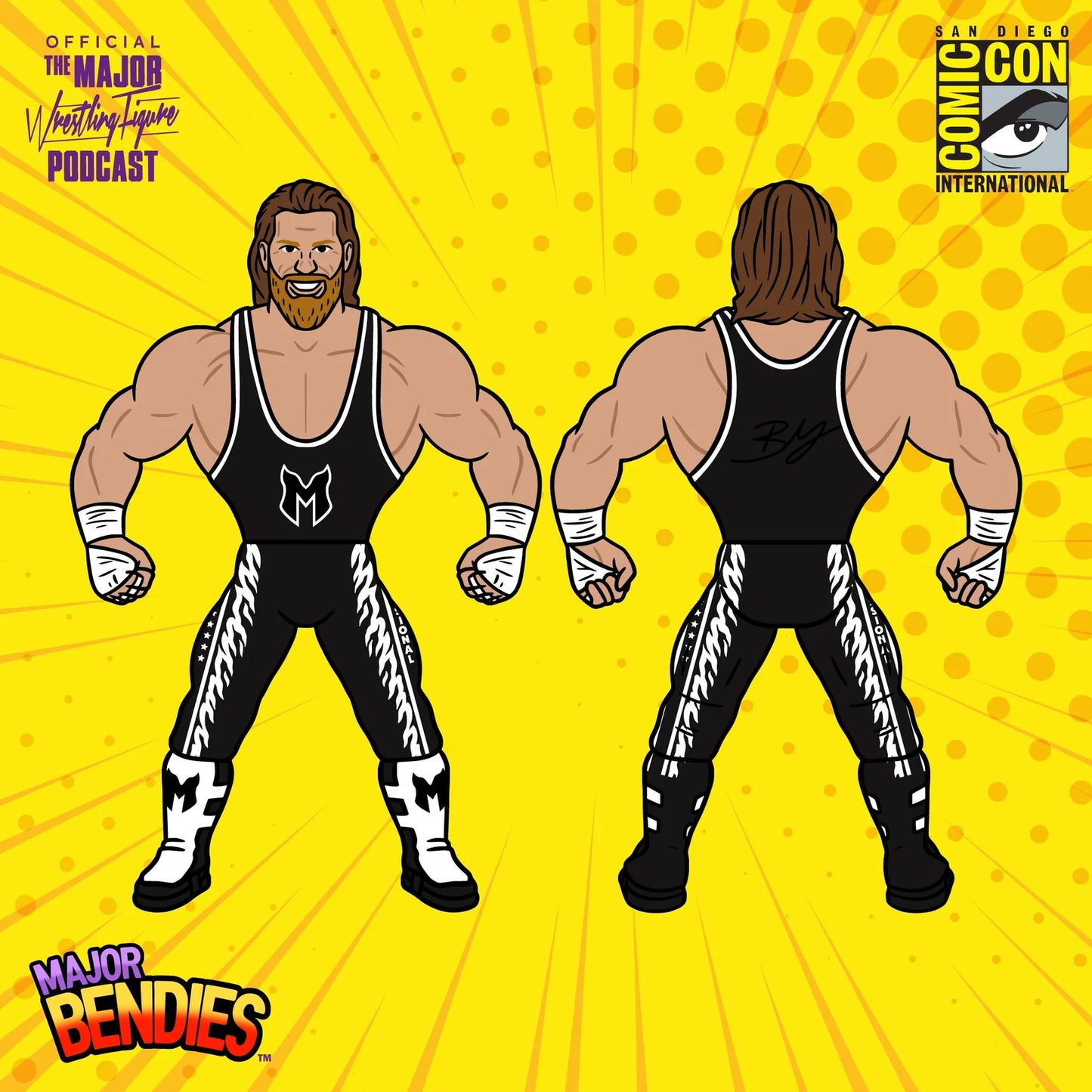 Major Wrestling Figure Podcast Major Bendies Brian Myers [Merch Stand Exclusive] Action & Toy Figures PWcatalog