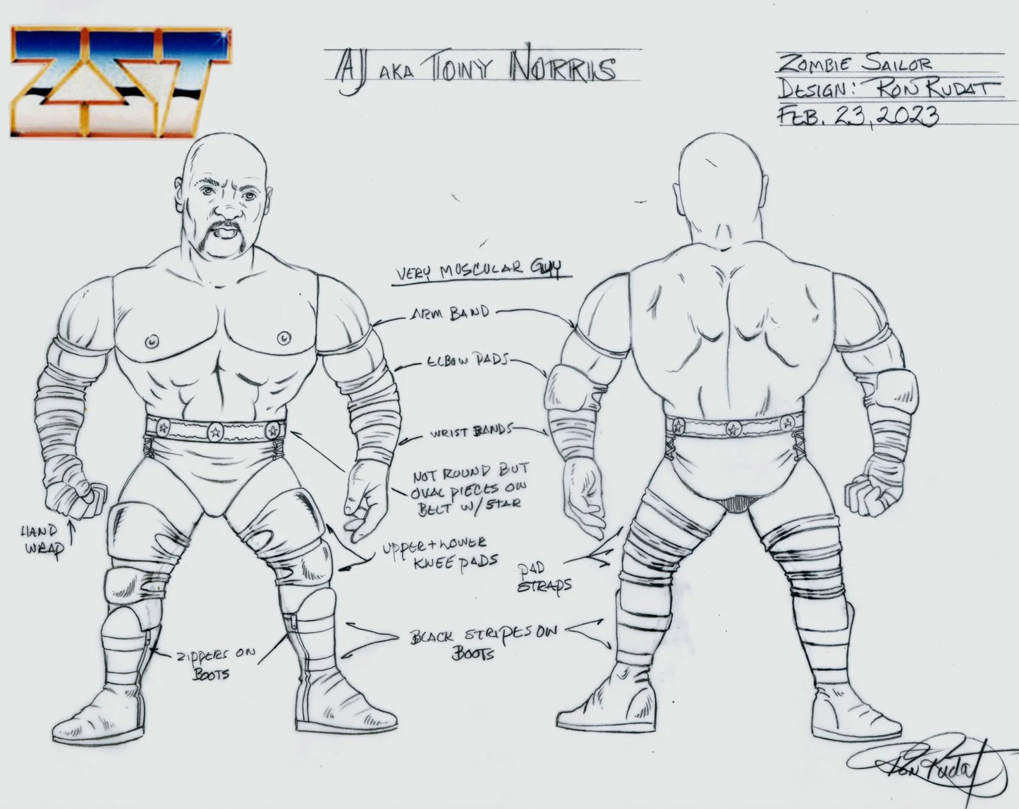 Zombie Sailor's Toys Wrestling's Heels & Faces 5 Ahmed Johnson