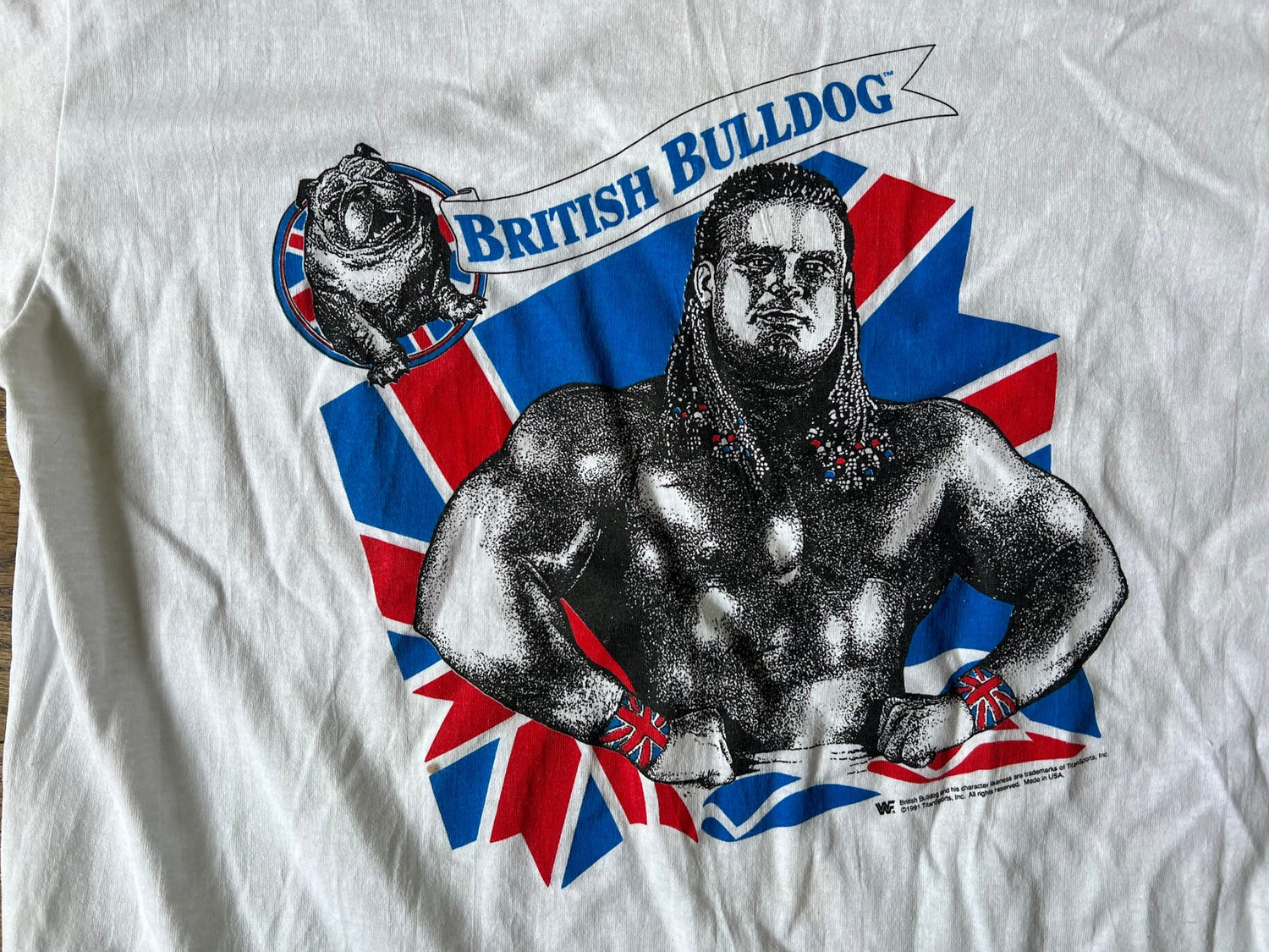 Davey Boy Smith the British Bulldog T-Shirt Pwcatalog