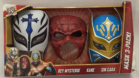 Mask 3 pack Rey Mysterio, Kane & Sin Cara by Mattel