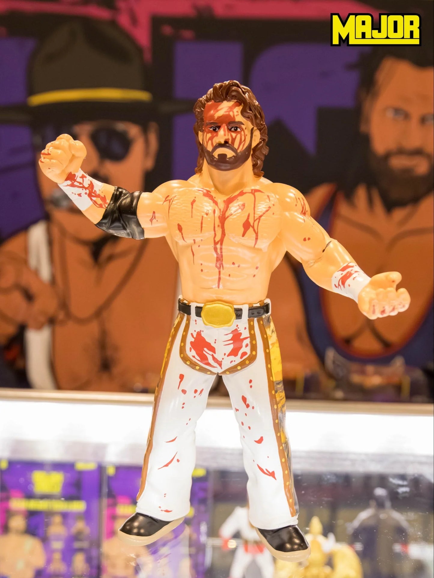 AEW Major Big Rubber Guys Hangman Adam Page Series 1 Bloody Chase