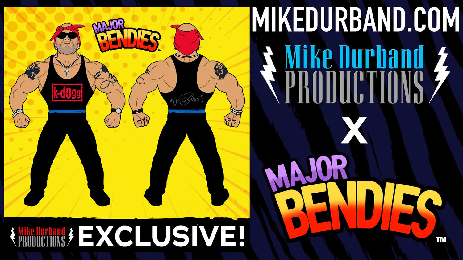Major Wrestling Figure Podcast Major Bendies Konnan [Exclusive] Action & Toy Figures PWcatalog