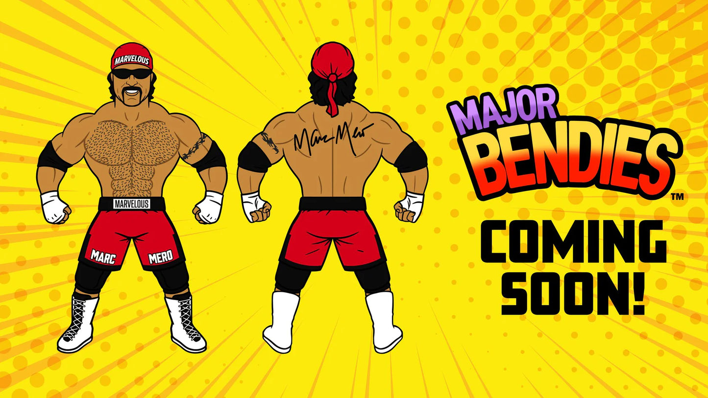 Major Wrestling Figure Podcast Major Bendies Series 7 Marc Mero Action & Toy Figures PWcatalog