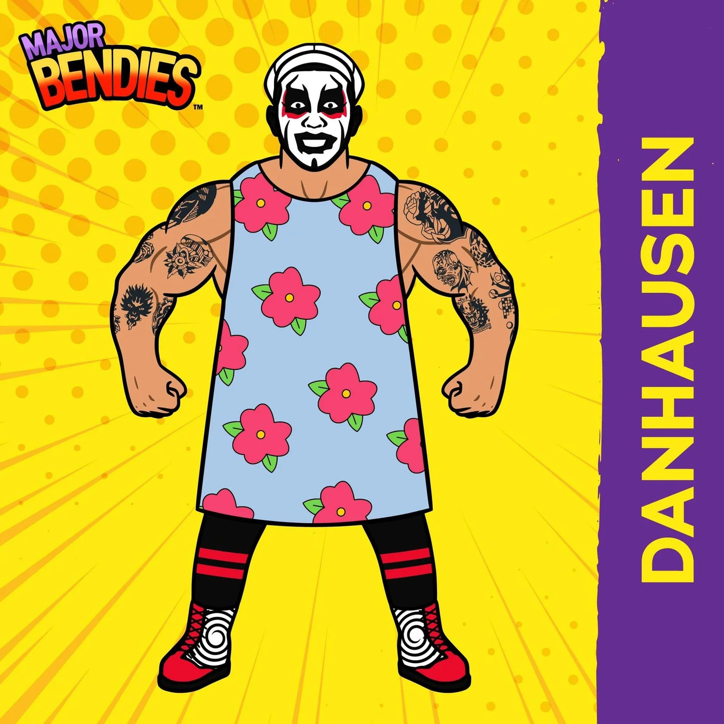Major Wrestling Figure Podcast Major Bendies Danhausen In Muumuu Action & Toy Figures PWcatalog