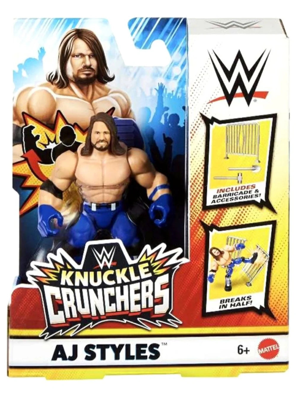 WWE Mattel Knuckle Crunchers Series 3 AJ Styles Action & Toy Figures PWcatalog