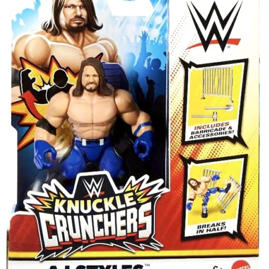 WWE Mattel Knuckle Crunchers Series 3 AJ Styles Action & Toy Figures PWcatalog