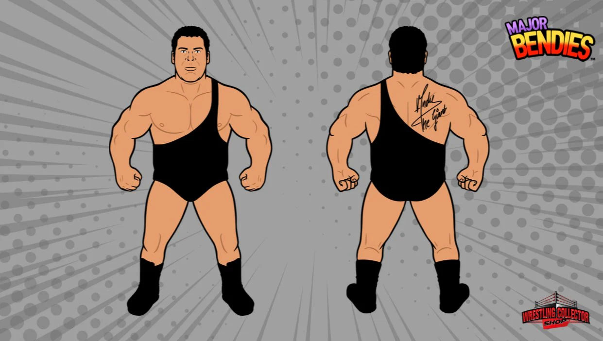 Major Wrestling Figure Podcast Major Bendies Andre the Giant [Exclusive] Action & Toy Figures PWcatalog