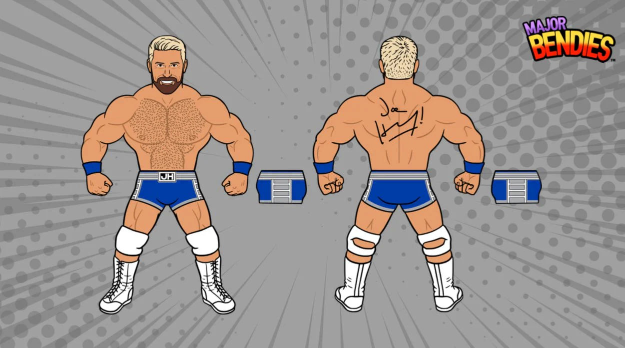 Major Wrestling Figure Podcast Major Bendies Joe Hendry Action & Toy Figures PWcatalog