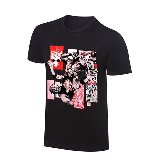 The New Day Rob Schamberger Black/Red Art Print T-Shirt T-Shirt PW Catalog