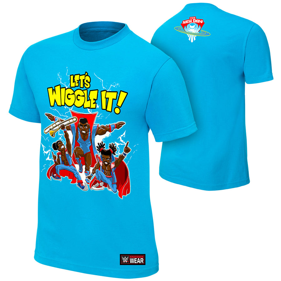 The New Day "Let's Wiggle It" Authentic T-Shirt