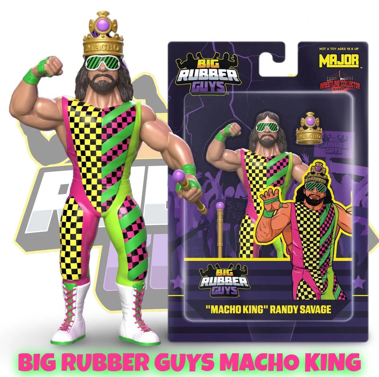Big Rubber Guys "Macho King" Randy Savage Action & Toy Figures PWcatalog