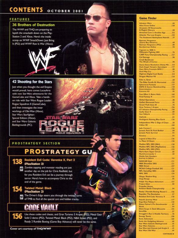 Gamepro Magazine October 2001 Magazine PWcatalog