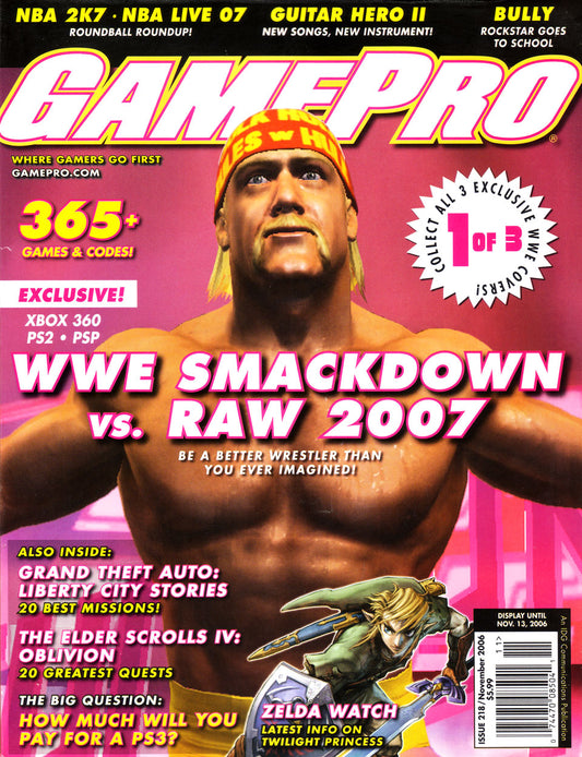 Gamepro Magazine November 2006 Hulk Hogan
