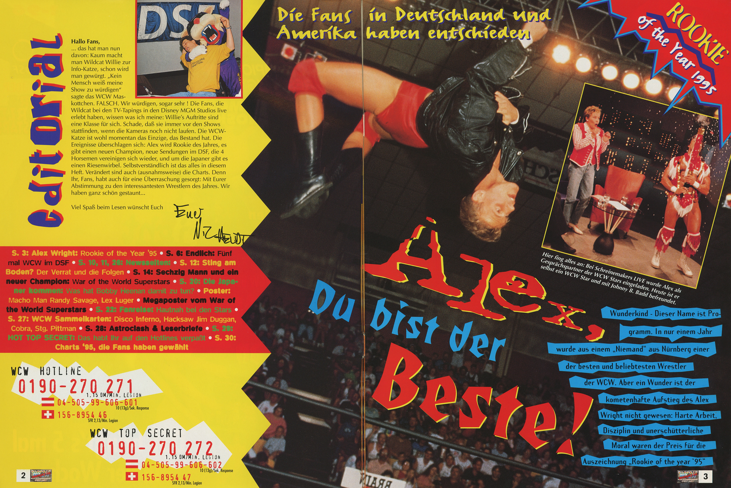 WCW German Magazine January 1996 Magazine PWcatalog