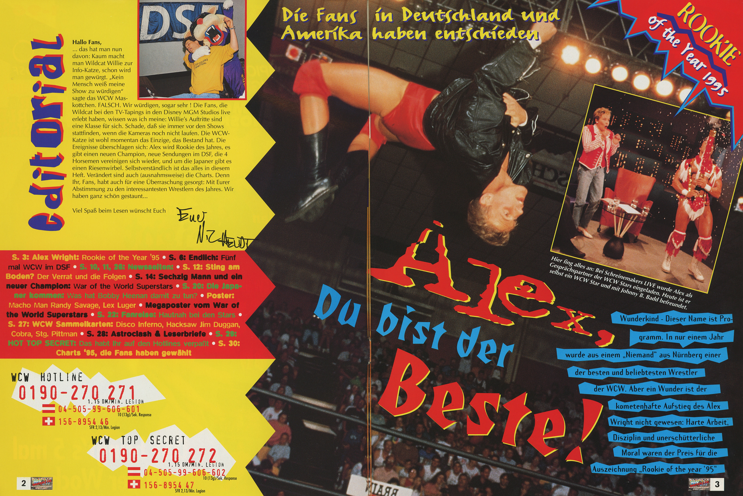 WCW German Magazine January 1996 Magazine PWcatalog