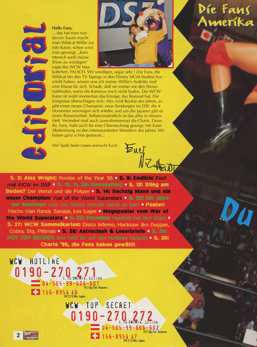 WCW German Magazine January 1996 Magazine PWcatalog
