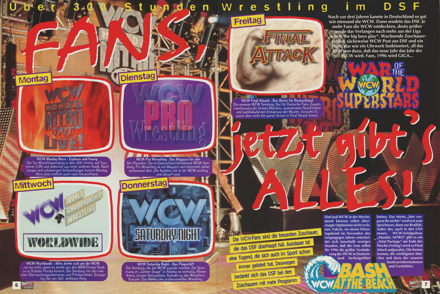 WCW German Magazine January 1996 Magazine PWcatalog