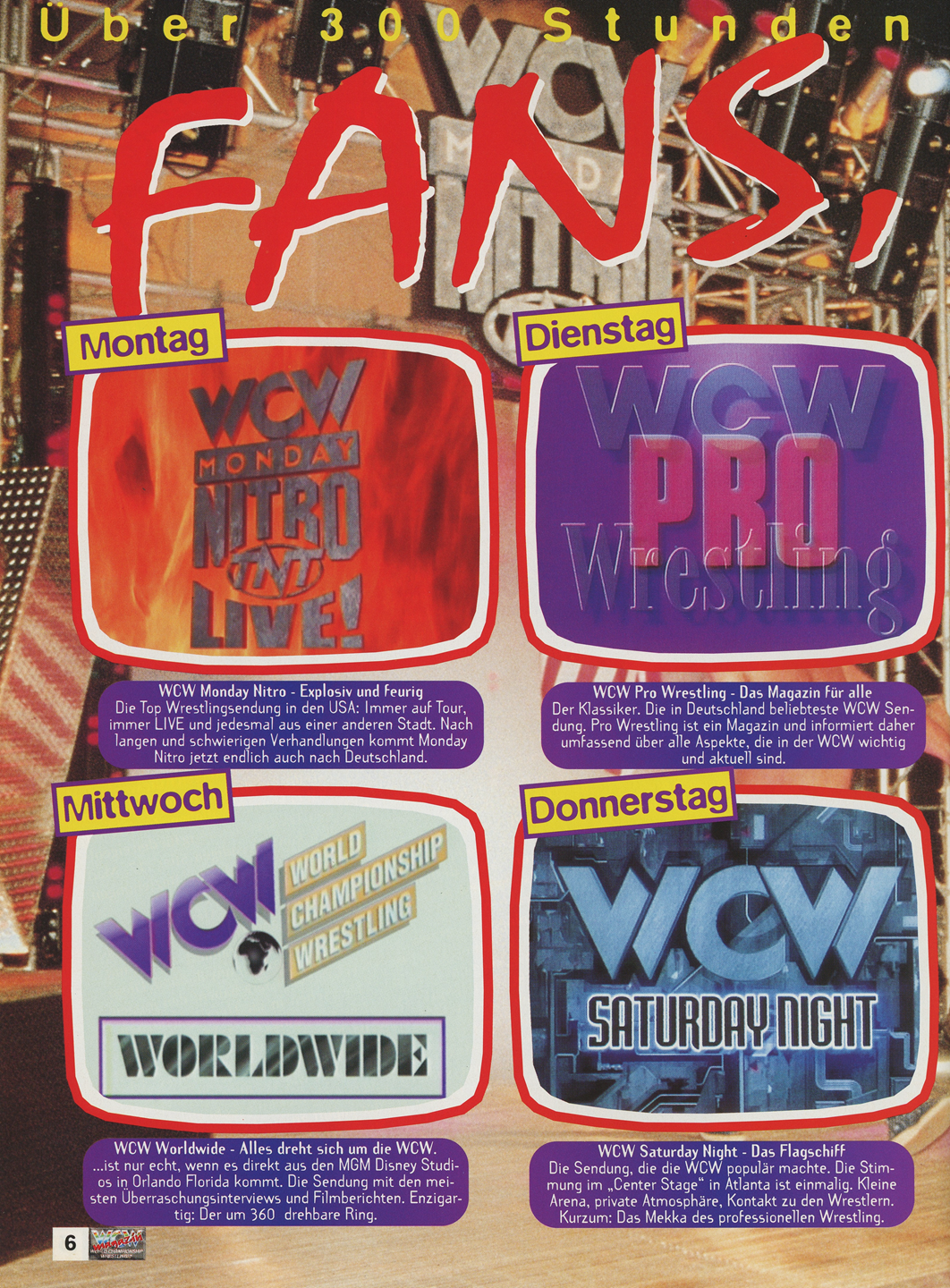 WCW German Magazine January 1996 Magazine PWcatalog