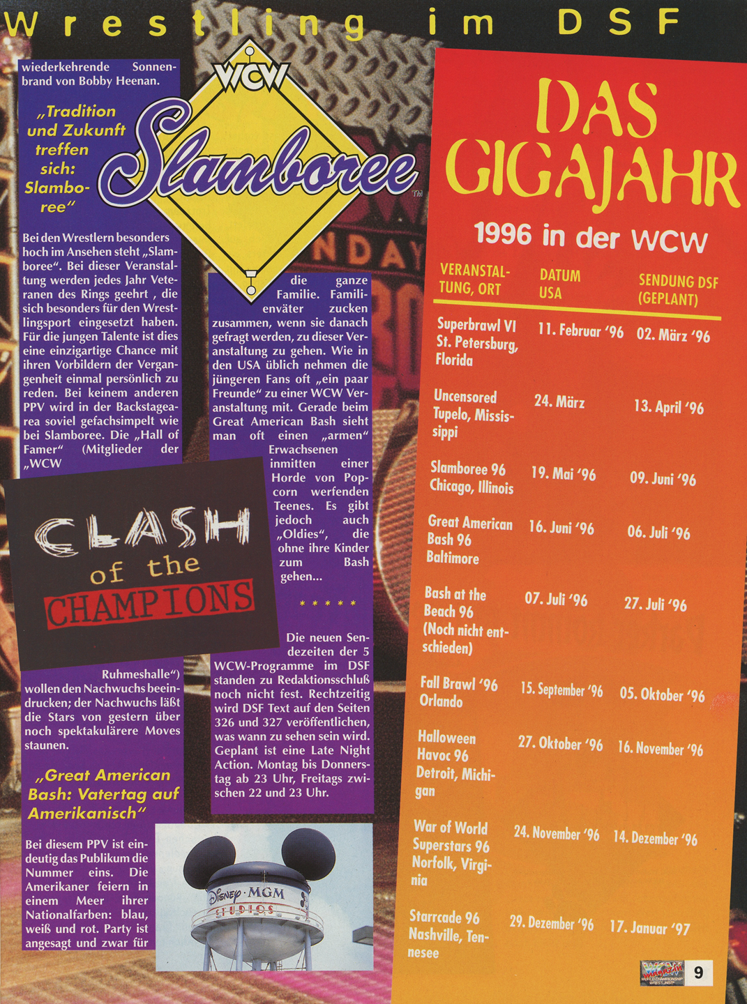 WCW German Magazine January 1996 Magazine PWcatalog