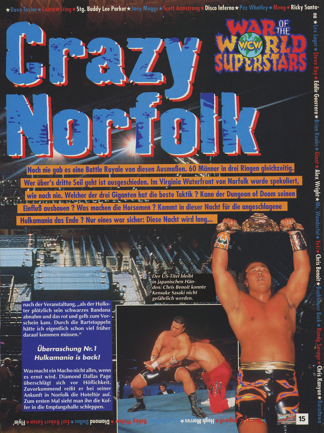 WCW German Magazine January 1996 Magazine PWcatalog