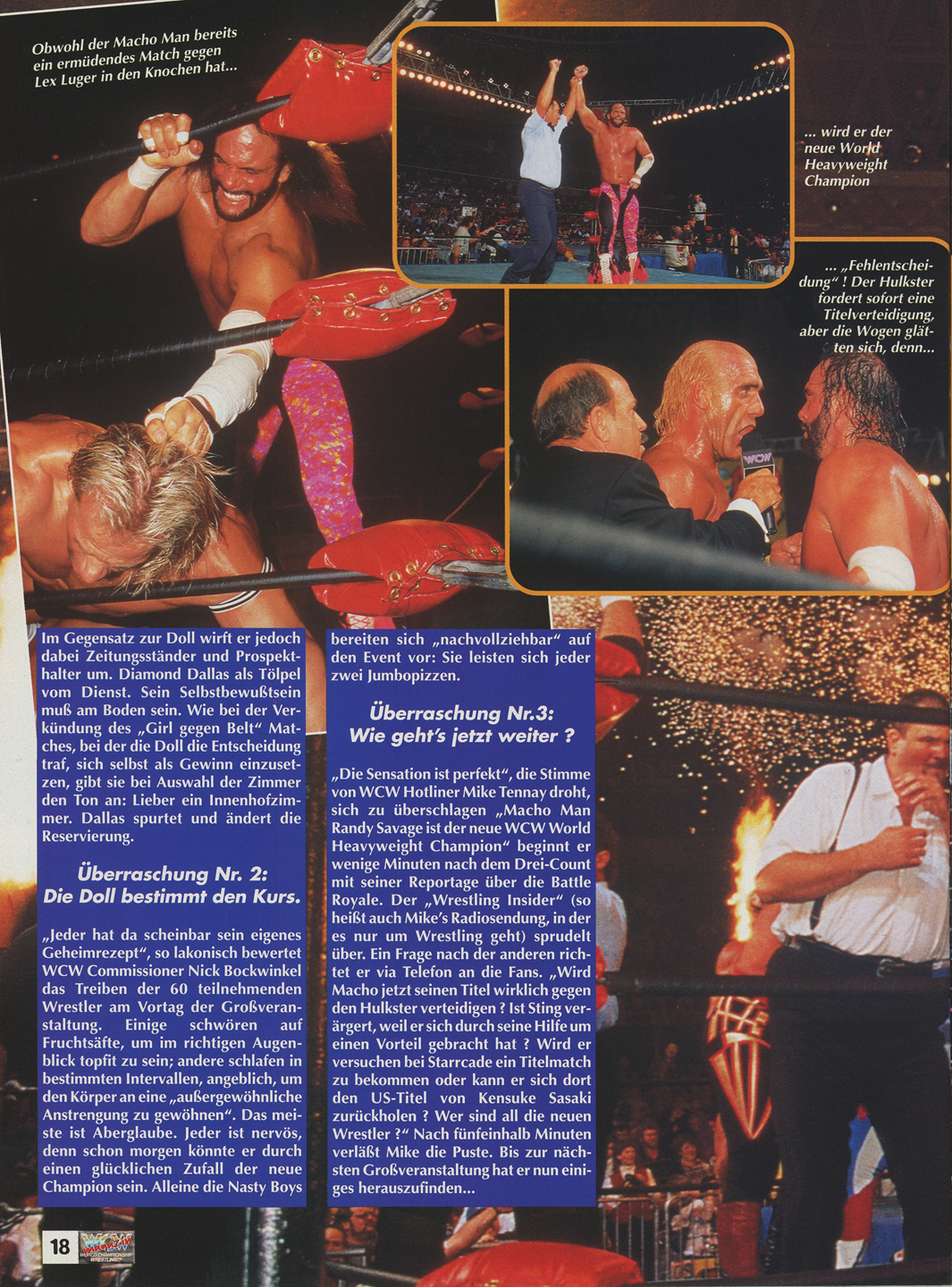 WCW German Magazine January 1996 Magazine PWcatalog