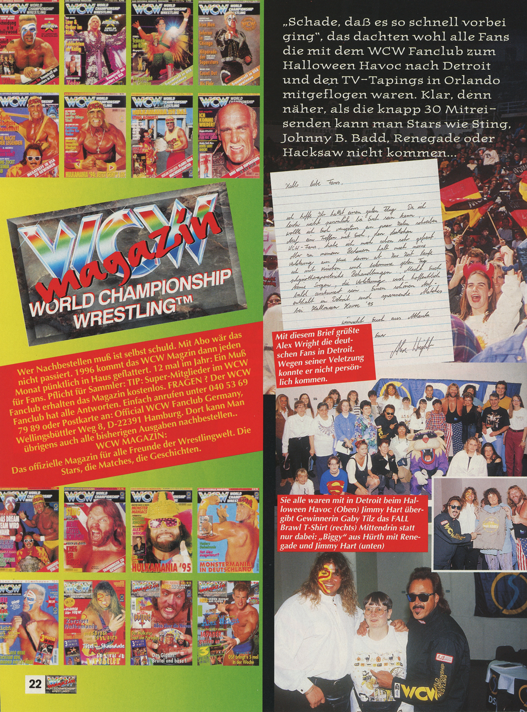 WCW German Magazine January 1996 Magazine PWcatalog