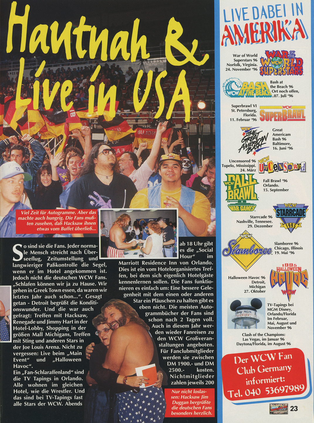 WCW German Magazine January 1996 Magazine PWcatalog