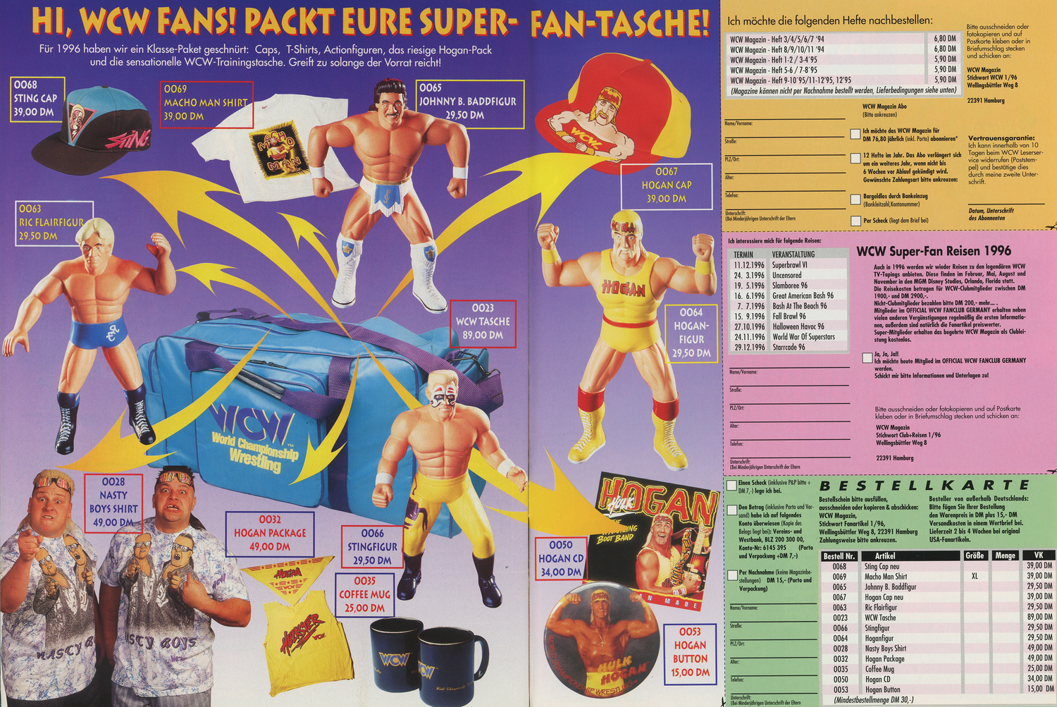 WCW German Magazine January 1996 Magazine PWcatalog