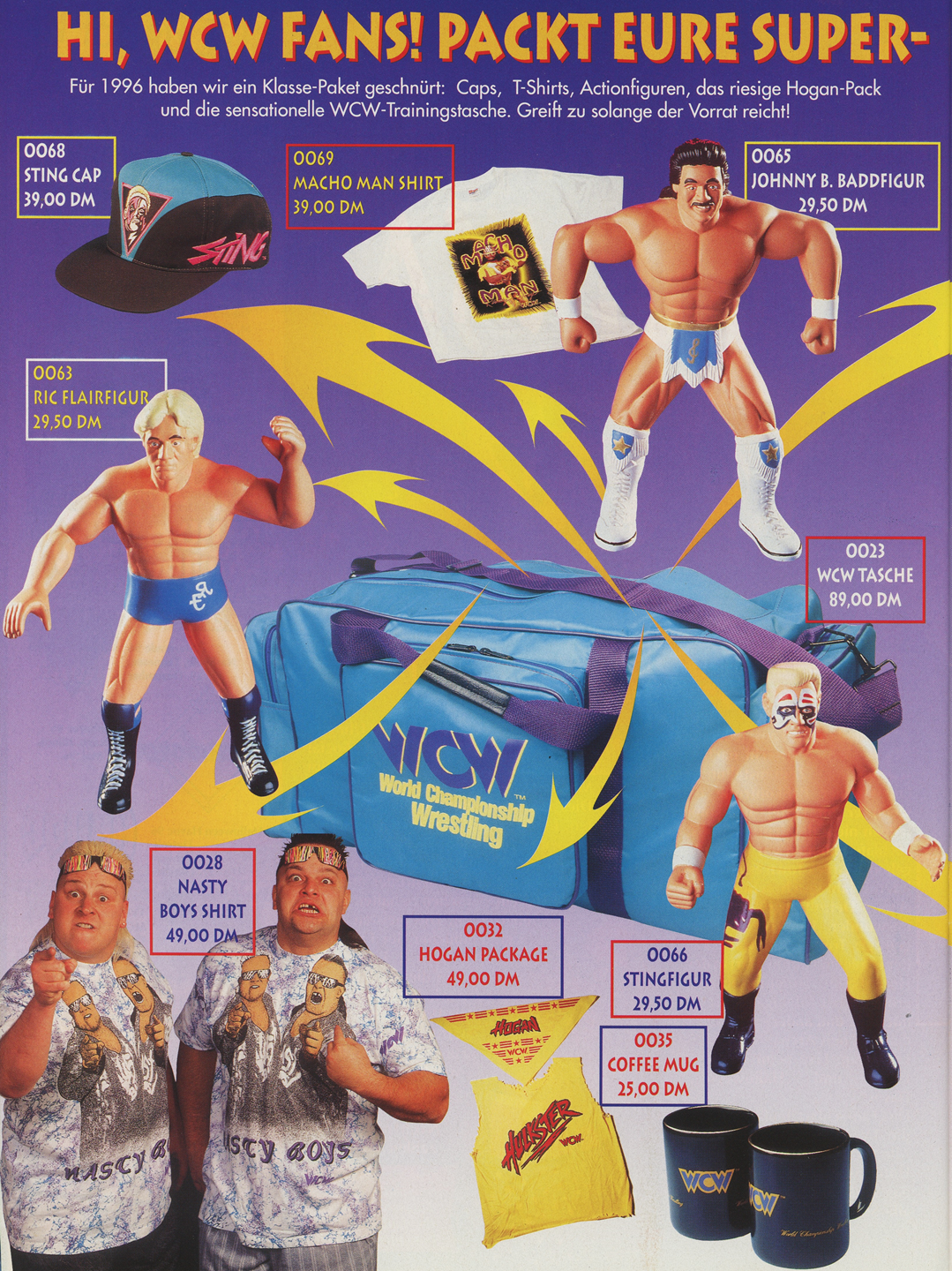 WCW German Magazine January 1996 Magazine PWcatalog