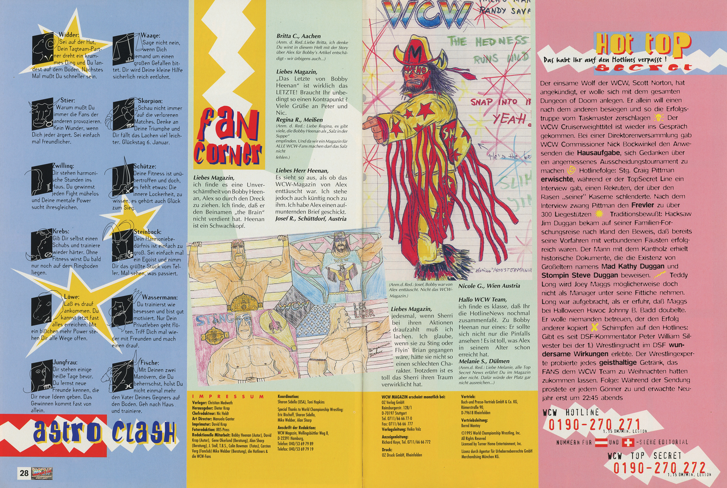 WCW German Magazine January 1996 Magazine PWcatalog