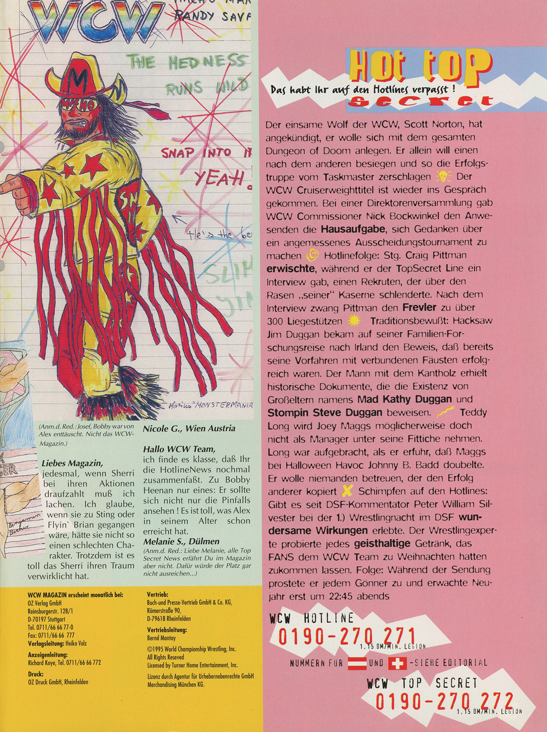 WCW German Magazine January 1996 Magazine PWcatalog