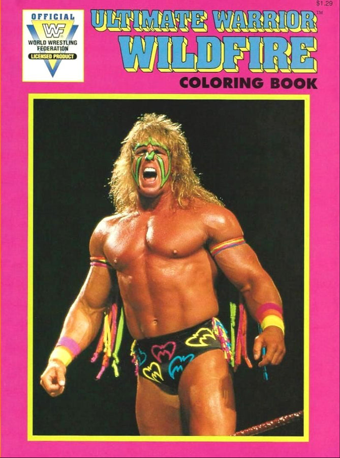 1991 WWF Ultimate Warrior Wildfire Coloring Book Magazine Pwcatalog