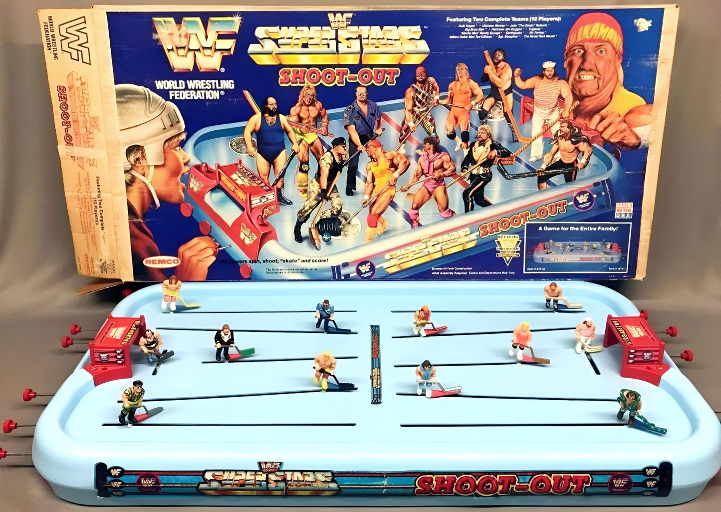 WWF Remco Superstar Shoot-Out Board Game Action & Toy Figures PWcatalog