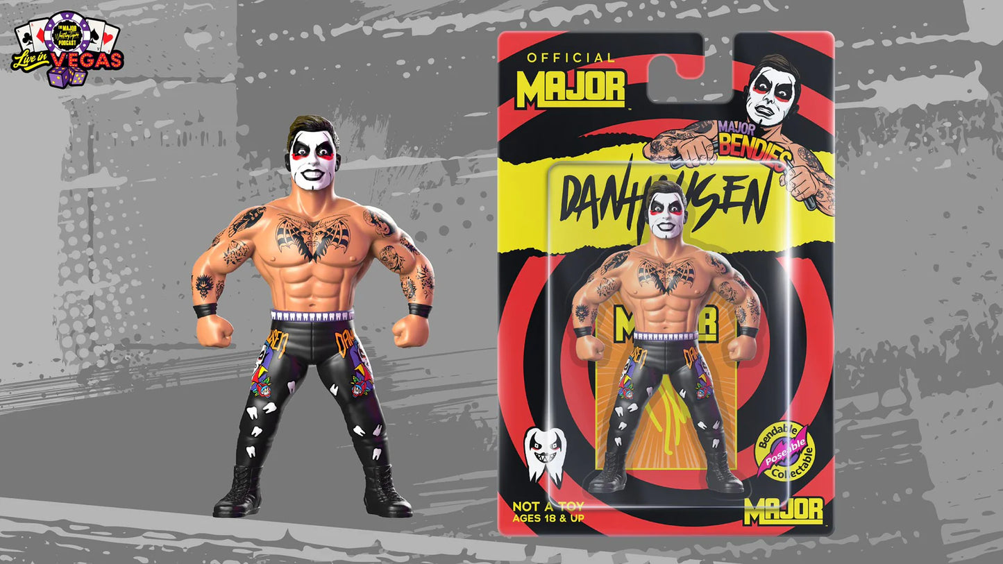 Major Wrestling Figure Podcast Major Bendies Danhausen Action & Toy Figures PWcatalog