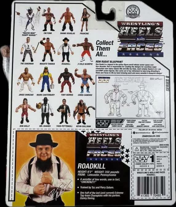 Zombie Sailor's Toys Wrestling's Heels & Faces 6 Roadkill