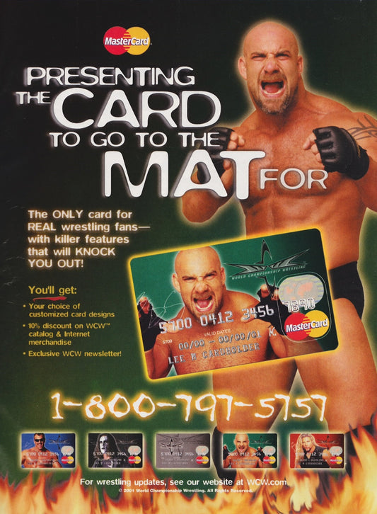Goldberg WCW Mastercard Credit Card 1998 - image 2