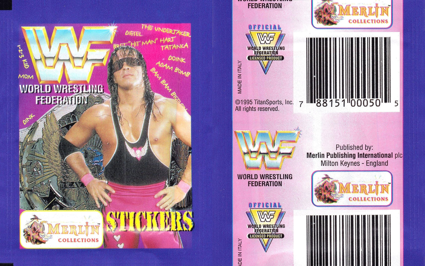 WWF Stickers Album 1995 Stickers Album PW Catalog