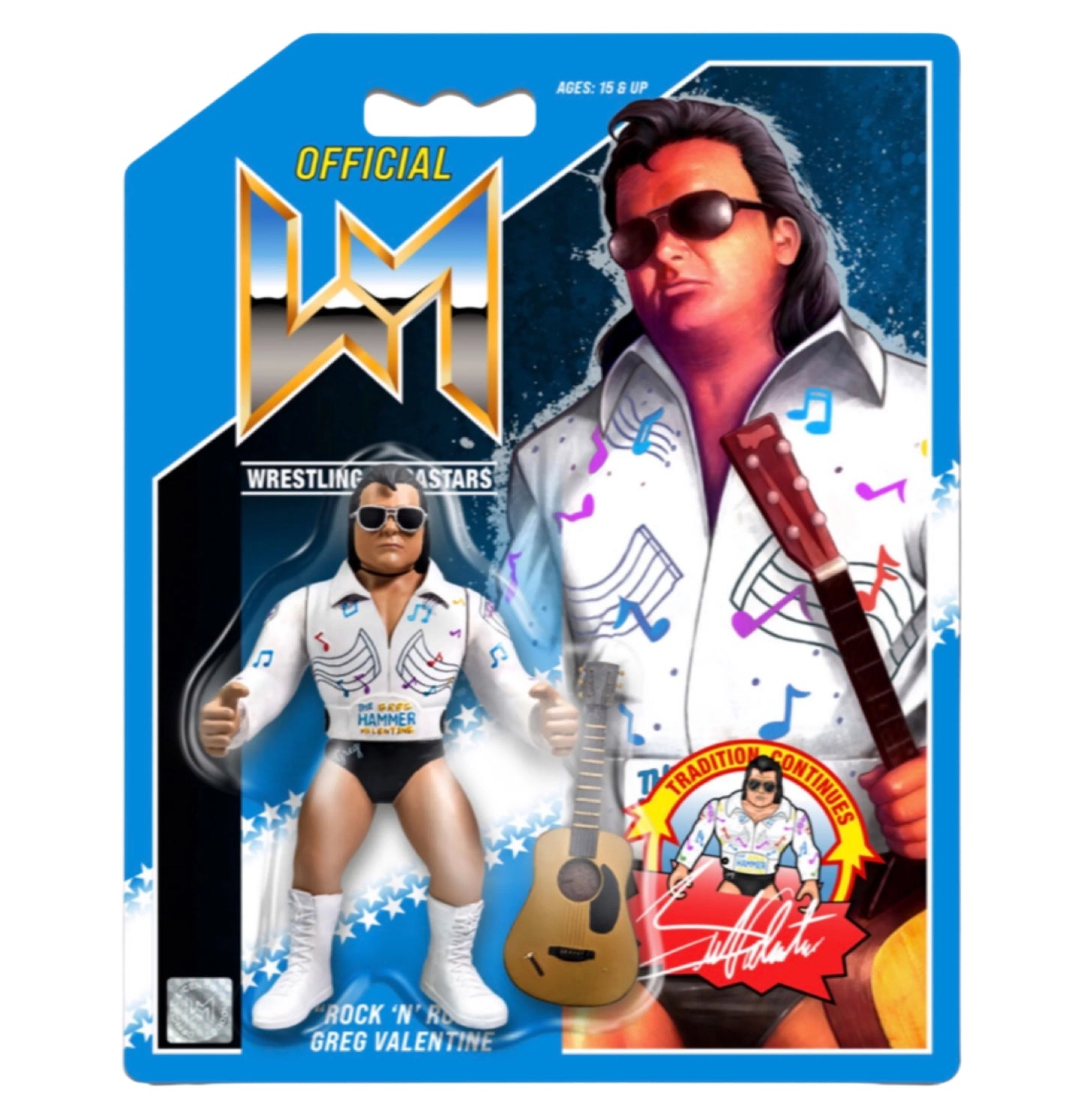 Chella Toys Wrestling Megastars "Rock 'N' Roll" Greg "The Hammer" Valentine [Exclusive] Action & Toy Figures Pwcatalog