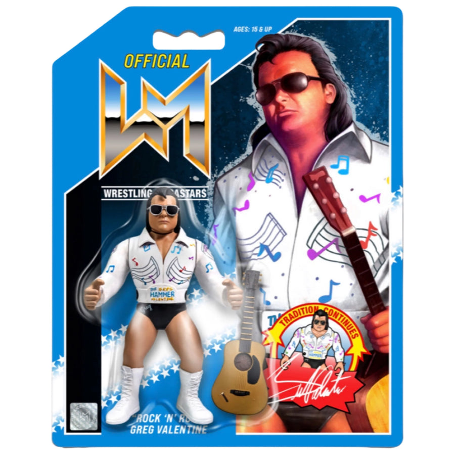 Chella Toys Wrestling Megastars "Rock 'N' Roll" Greg "The Hammer" Valentine [Exclusive] Action & Toy Figures Pwcatalog