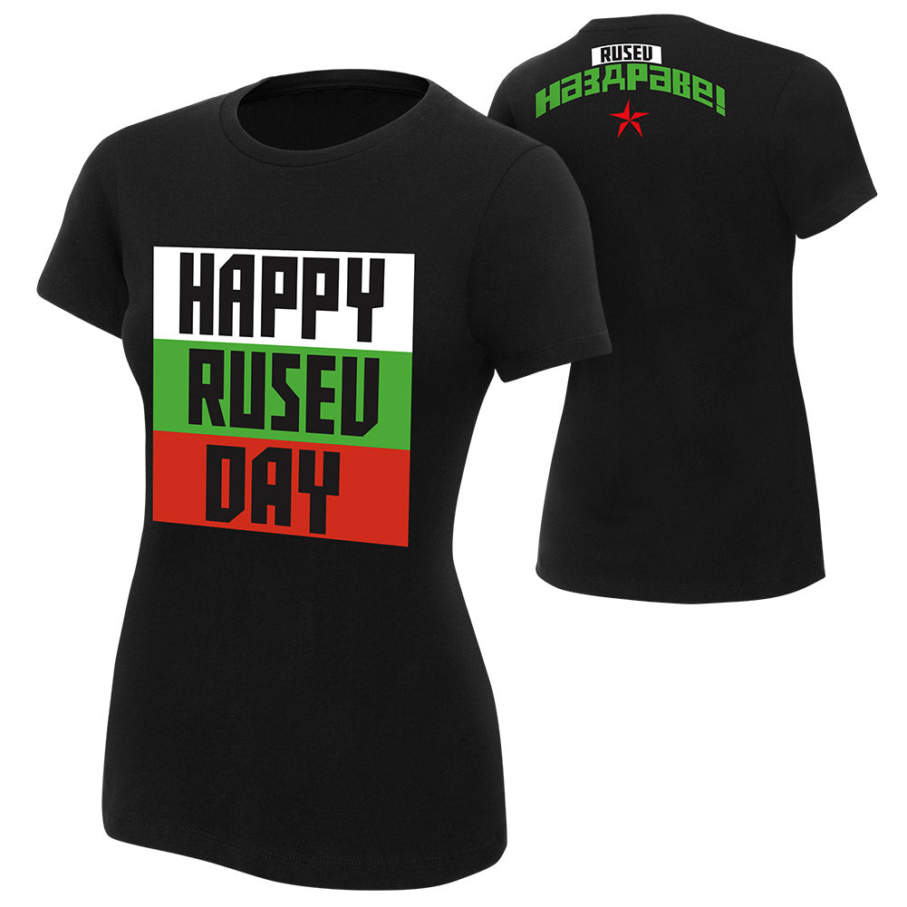 Rusev "Happy Rusev Day" Women's Authentic T-Shirt