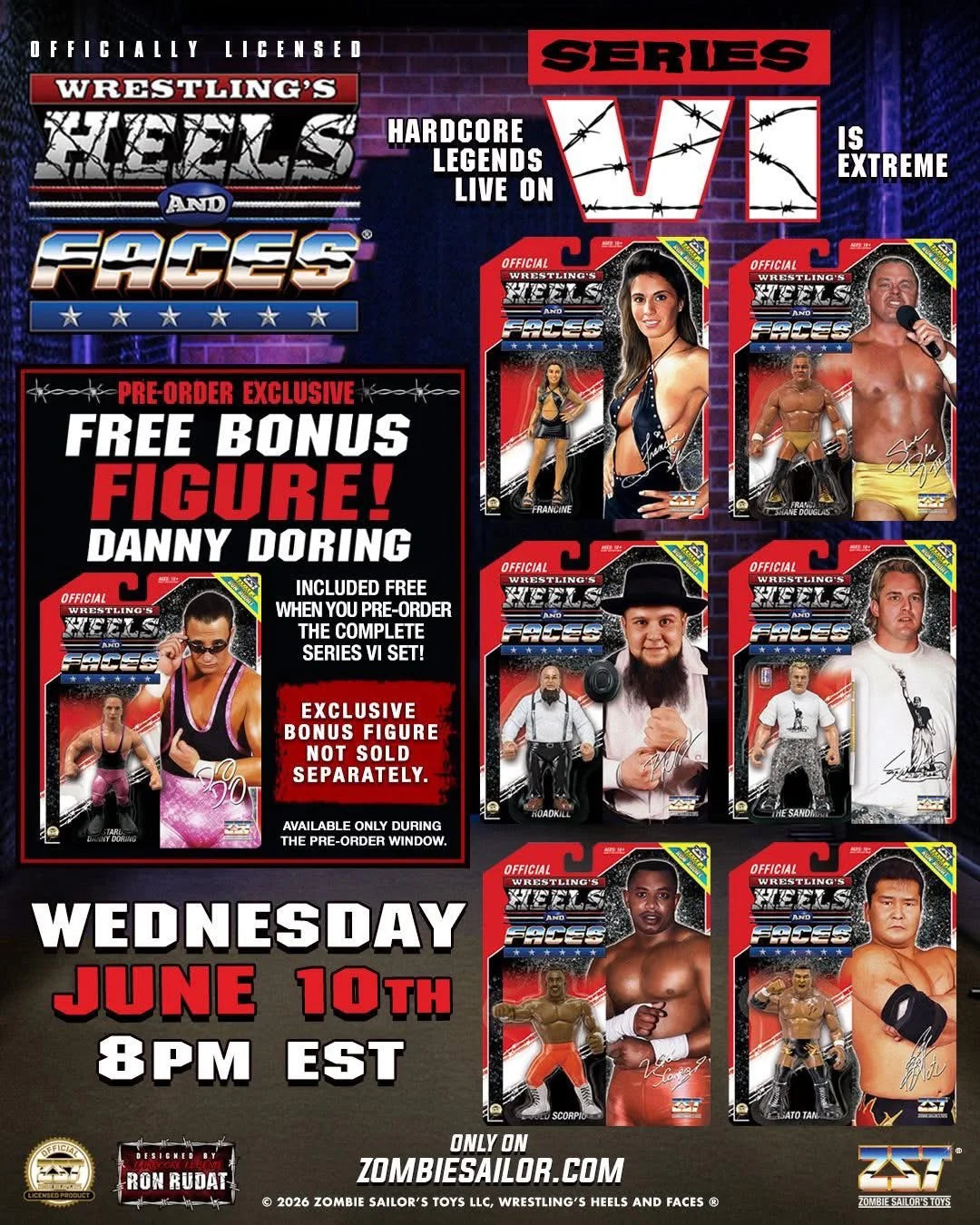 Zombie Sailor's Toys Wrestling's Heels & Faces 6 Danny Doring