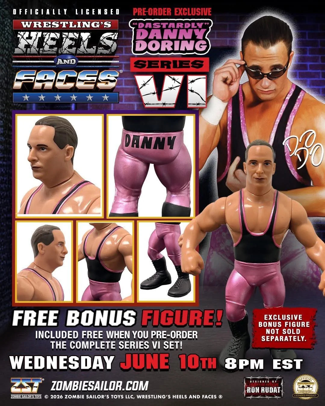Zombie Sailor's Toys Wrestling's Heels & Faces 6 Danny Doring