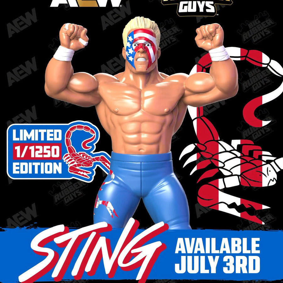AEW Major Big Rubber Guys USA Sting Icons limited 1 of 250