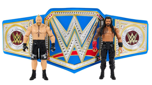 2022 WWE Mattel Basic Championship Rivals With WWE Championship Belt [With Roman Reigns & Brock Lesnar]