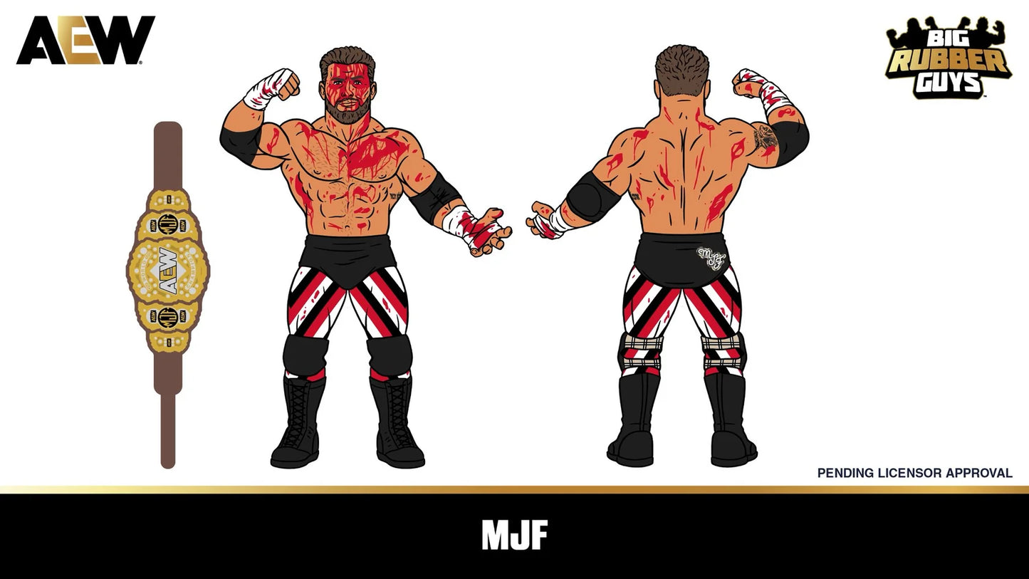 AEW Major Big Rubber Guys MJF Limited 1 of 1000 Bloody