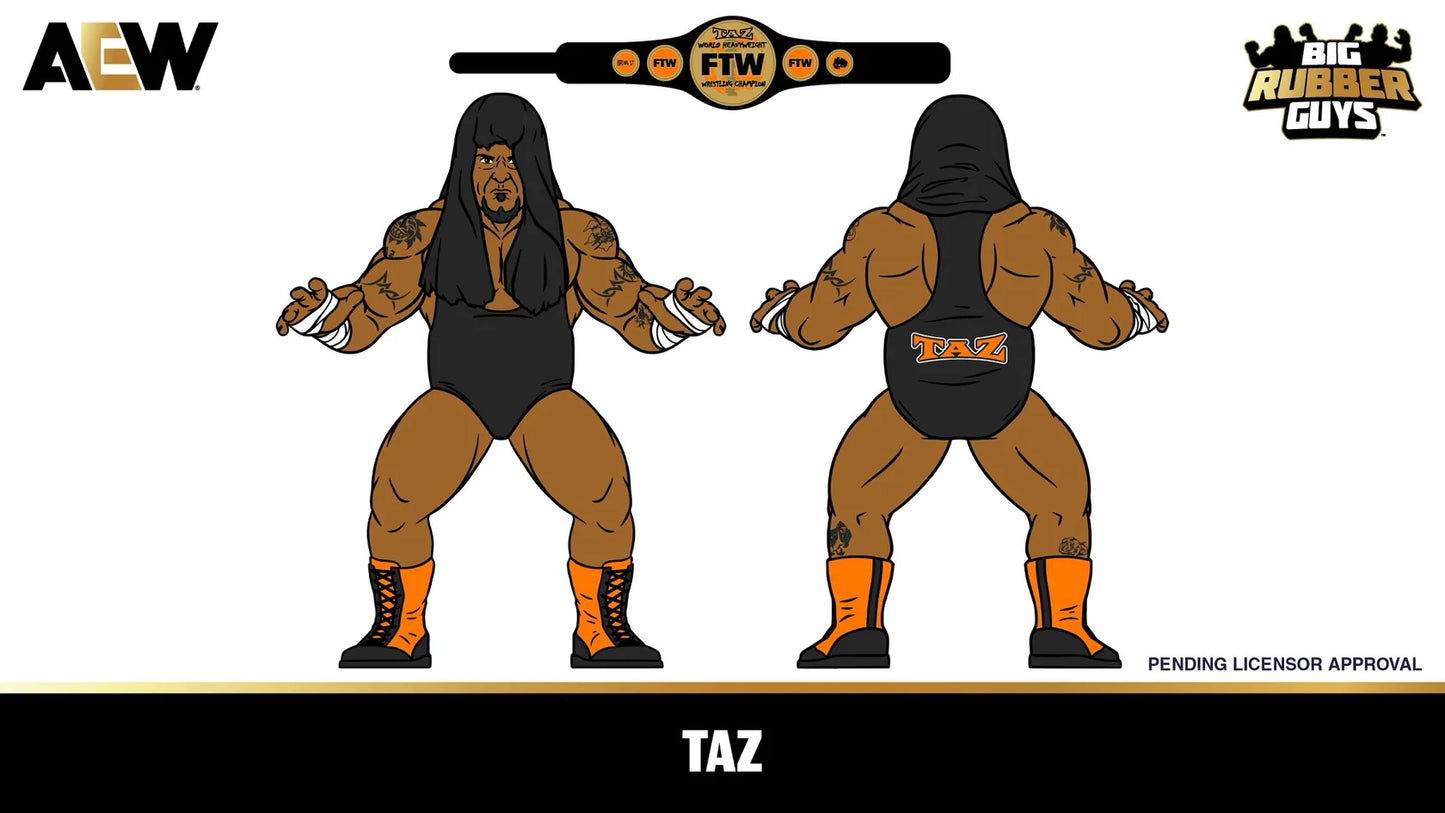 AEW Major Big Rubber Guys Taz Series 2 Icons